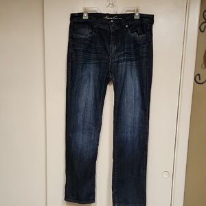 Kenneth Cole Blue Straight Jeans Classic Style